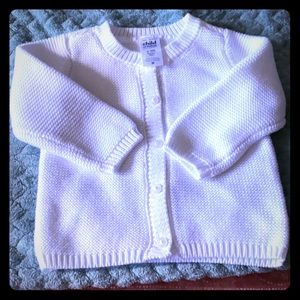 6-9 months white sweater